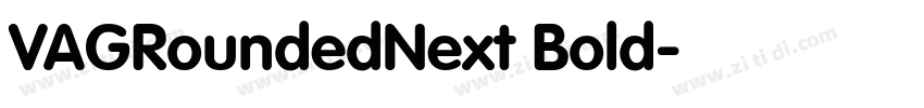 VAGRoundedNext Bold字体转换